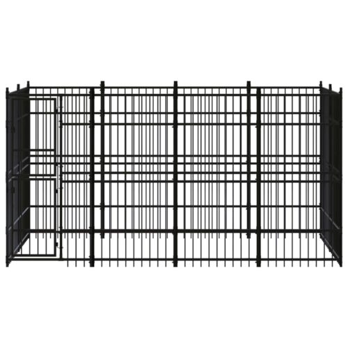 Outdoor Dog Kennel Steel 7.37m² - Image 2