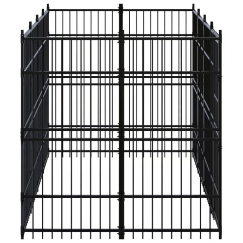 Outdoor Dog Kennel Steel 7.37m² - Image 3