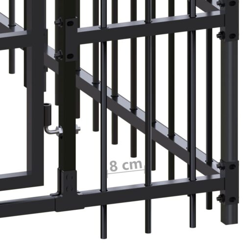 Outdoor Dog Kennel Steel 8.29m² - Image 6