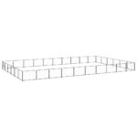 Dog Kennel Black 60m² Steel