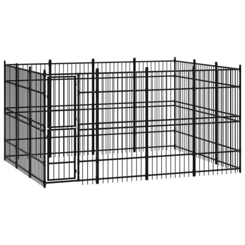 Outdoor Dog Kennel Steel 11.06m²