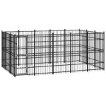 Outdoor Dog Kennel Steel 13.82m²