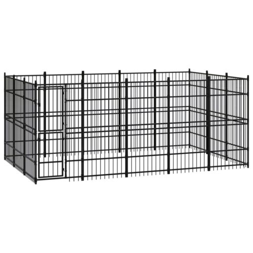 Outdoor Dog Kennel Steel 13.82m²