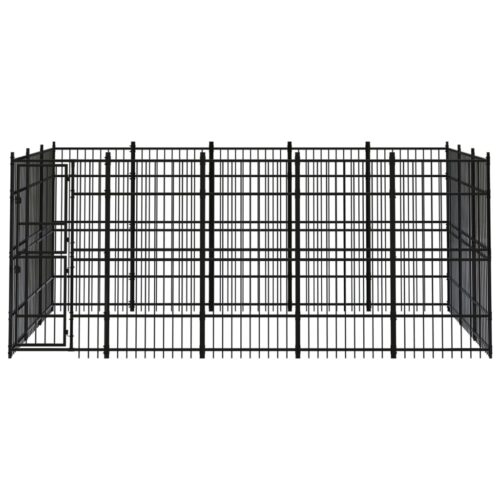 Outdoor Dog Kennel Steel 13.82m² - Image 2