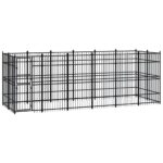 Outdoor Dog Kennel Steel 11.06m²