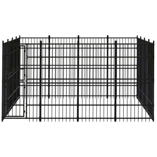 Outdoor Dog Kennel Steel 14.75m² - Image 2
