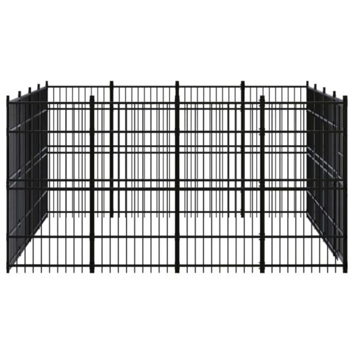Outdoor Dog Kennel Steel 14.75m² - Image 3
