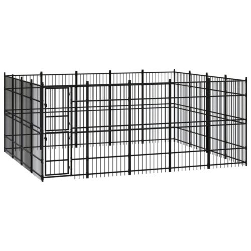 Outdoor Dog Kennel Steel 18.43m²