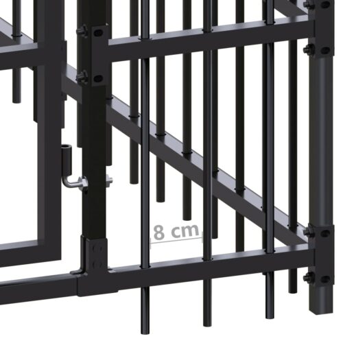 Outdoor Dog Kennel Steel 16.59m² - Image 6