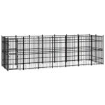Outdoor Dog Kennel Steel 12.9m²