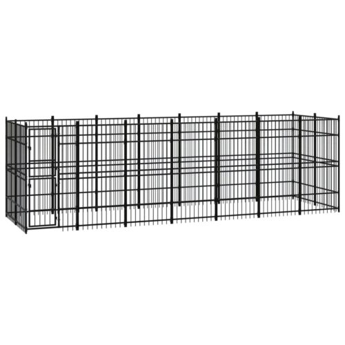 Outdoor Dog Kennel Steel 12.9m²