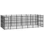 Outdoor Dog Kennel Steel 19.35m²