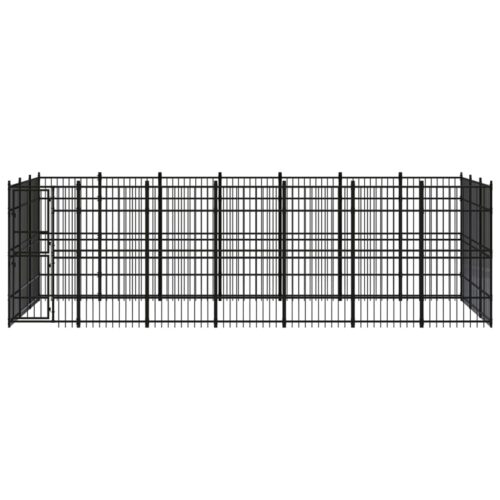 Outdoor Dog Kennel Steel 19.35m² - Image 2