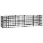 Outdoor Dog Kennel Steel 14.75m²