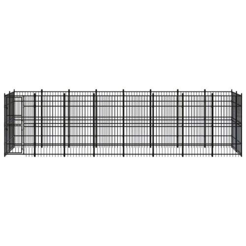 Outdoor Dog Kennel Steel 14.75m² - Image 2