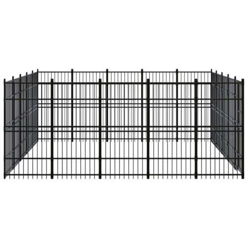 Outdoor Dog Kennel Steel 23.04m² - Image 3