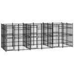 Outdoor Dog Kennel Steel 11.06m²