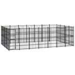 Outdoor Dog Kennel Steel 25.8m²