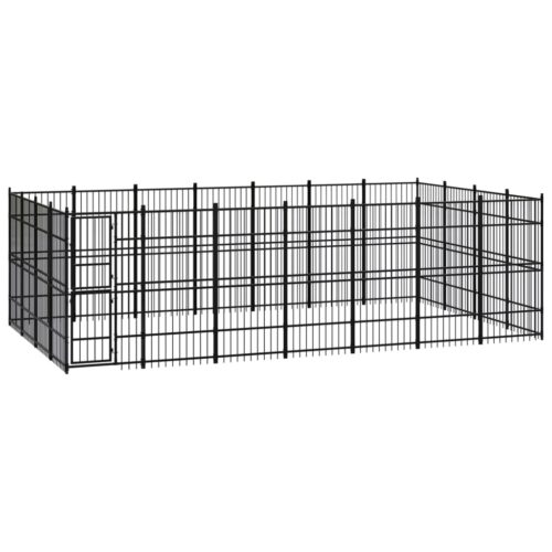 Outdoor Dog Kennel Steel 25.8m²