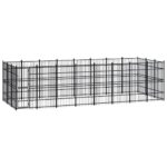 Outdoor Dog Kennel Steel 22.12m²