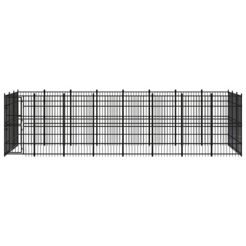 Outdoor Dog Kennel Steel 22.12m² - Image 2