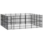 Outdoor Dog Kennel Steel 27.65m²