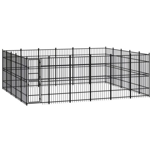Outdoor Dog Kennel Steel 27.65m²