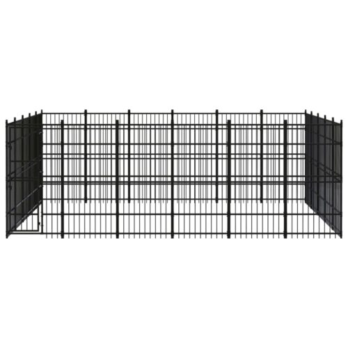 Outdoor Dog Kennel Steel 27.65m² - Image 2