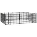 Outdoor Dog Kennel Steel 32.26m²