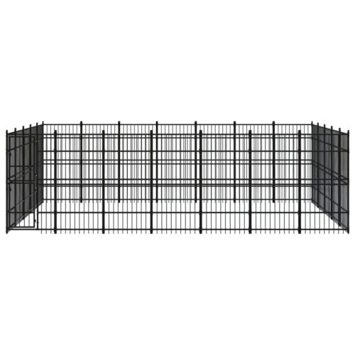 Outdoor Dog Kennel Steel 32.26m² - Image 2