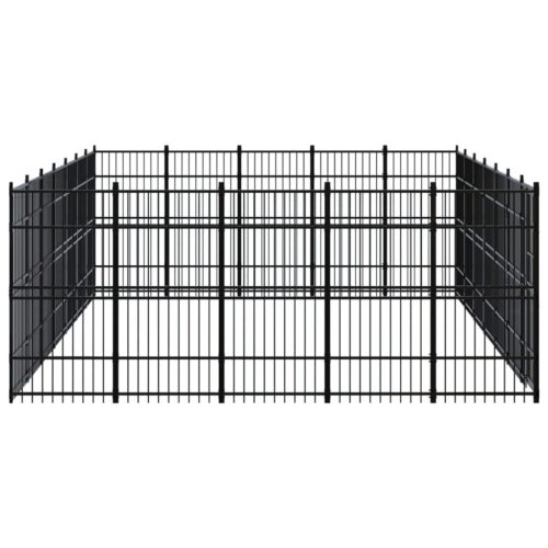 Outdoor Dog Kennel Steel 32.26m² - Image 3