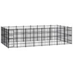 Outdoor Dog Kennel Steel 29.49m²