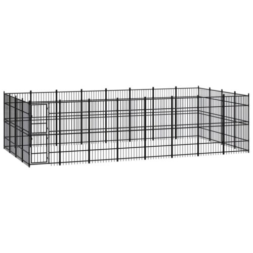 Outdoor Dog Kennel Steel 29.49m²