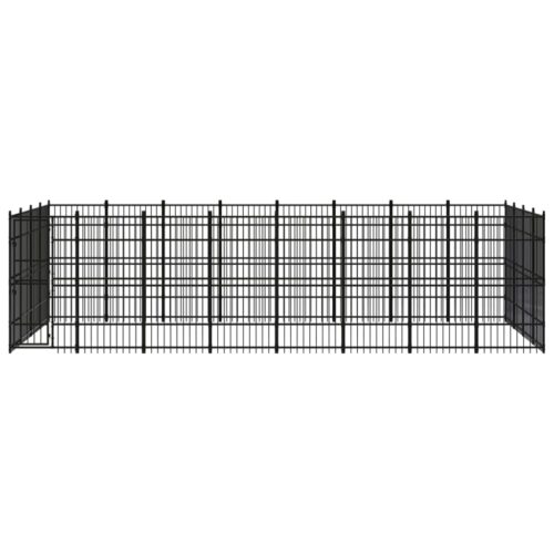 Outdoor Dog Kennel Steel 29.49m² - Image 2