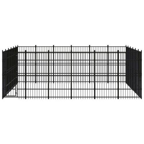 Outdoor Dog Kennel Steel 33.18m² - Image 2
