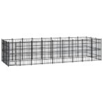Outdoor Dog Kennel Steel 24.88m²