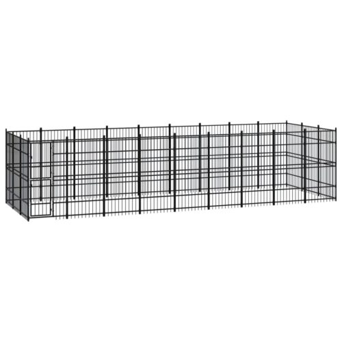 Outdoor Dog Kennel Steel 24.88m²