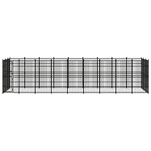 Outdoor Dog Kennel Steel 24.88m² - Image 2