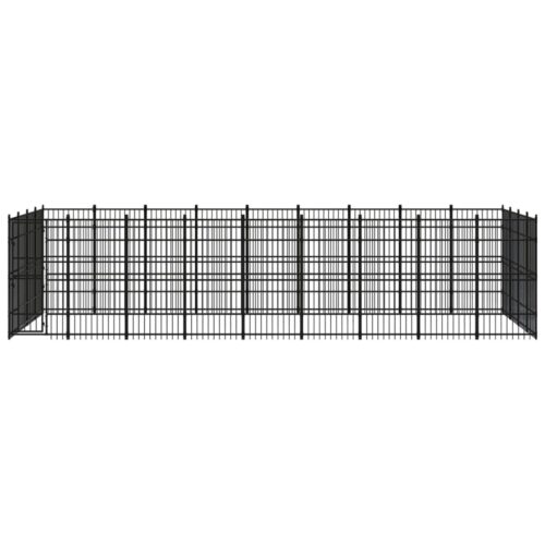 Outdoor Dog Kennel Steel 33.18m² - Image 2