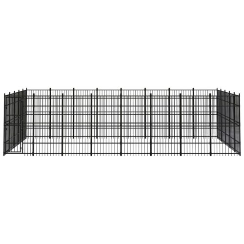 Outdoor Dog Kennel Steel 36.86m² - Image 2