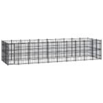 Outdoor Dog Kennel Steel 27.65m²