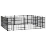 Outdoor Dog Kennel Steel 38.71m²