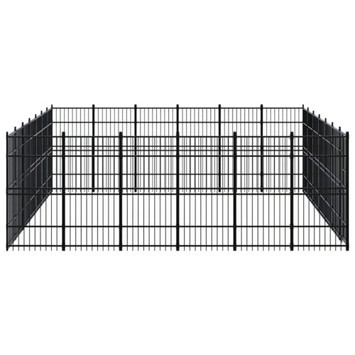 Outdoor Dog Kennel Steel 38.71m² - Image 3