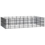 Outdoor Dog Kennel Steel 41.47m²