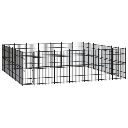 Outdoor Dog Kennel Steel 45.16m²