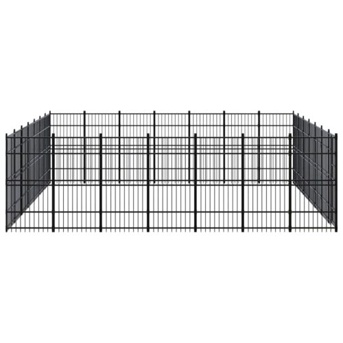 Outdoor Dog Kennel Steel 45.16m² - Image 3
