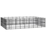 Outdoor Dog Kennel Steel 49.77m²