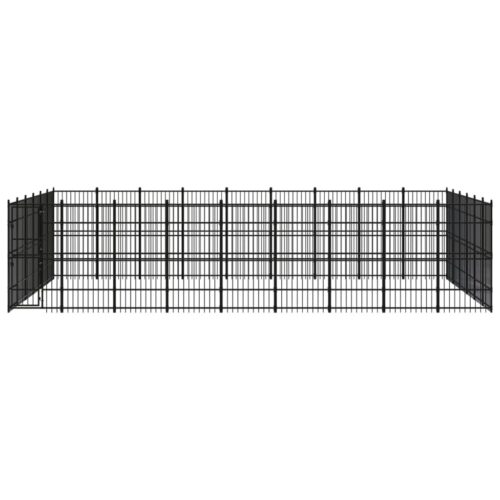 Outdoor Dog Kennel Steel 49.77m² - Image 2