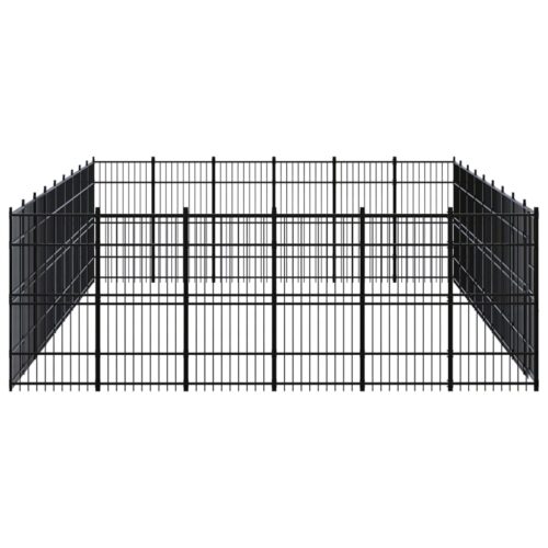 Outdoor Dog Kennel Steel 49.77m² - Image 3