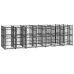 Outdoor Dog Kennel Steel 12.9m²